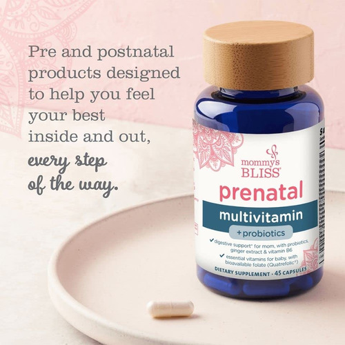 Probiótico Multivitamínico Pré-natal Mommy"s Bliss Vegan - Imagem 2