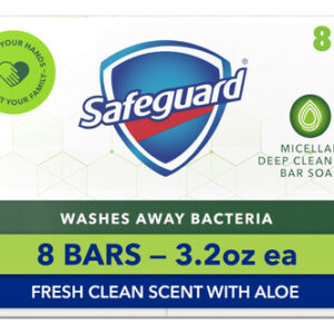 Barra De Banho Soap Safeguard Fresh Clean Scent Com Babosa 3