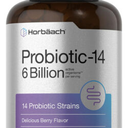Suplemento De Probióticos Mastigáveis Horbäach 6 Bilhões De