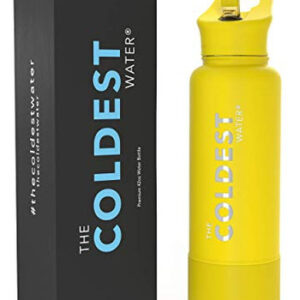 Garrafa De Água The Coldest Sports 1,2 L Com Tampa De Palha