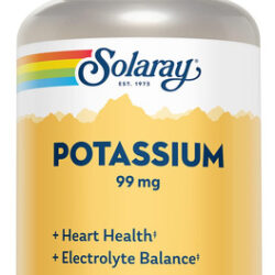 Suplemento Solaray Potassium 99mg Para Fluidos E Eletrólitos