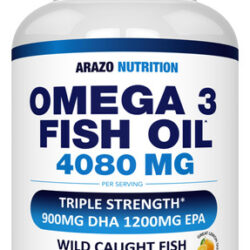 Suplemento Arazo Nutrition Omega 3 Óleo De Peixe 4080mg 90 C