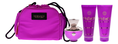 Perfume Versace Pour Femme Dylan Purple, Conjunto De Presente De 4 Peças - Imagem 2