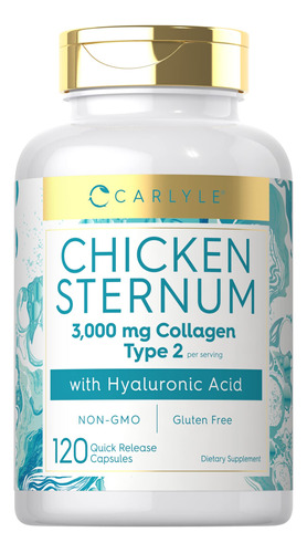 Suplemento Carlyle Chicken Sternum Colágeno Tipo Ii 3000 Mg