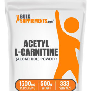 Suplemento Bulksupplements.com Acetil L-carnitina Em Pó 500