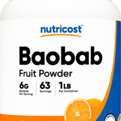 Pó De Fruta De Baobá Nutricost Com Sabor De Laranja 454g Veg