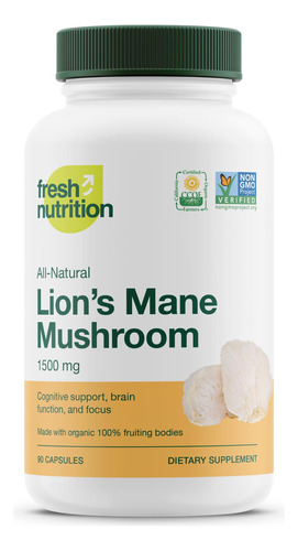 Suplemento Fresh Nutrition Organic Lions Mane Mushroom Capsu