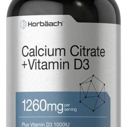Suplemento De Citrato De Cálcio Horbach 1260mg W/ D3 1000iu