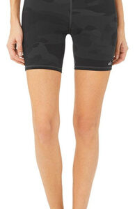 Shorts Alo Yoga High Waist Vapor Women Black Camuflage