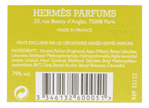 Perfume Hermes Le Jardin De Monsieur Li Edt Spray Para Mulhe - Imagem 5