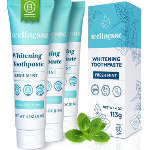 Pasta De Dentes Wellnesse Whitening Teeth Sem Flúor 120ml X3