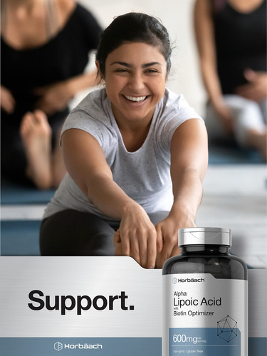 Suplemento De Ácido Alfa Lipóico Horbäach 600 Mg Com Biotina - Imagem 6