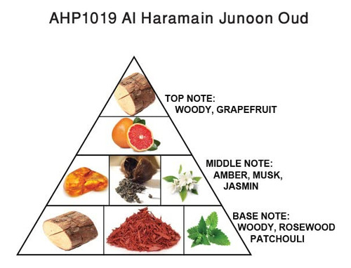 Perfume Al Haramain Junoon Oud Eau De Parfum 75ml Unissex - Imagem 2