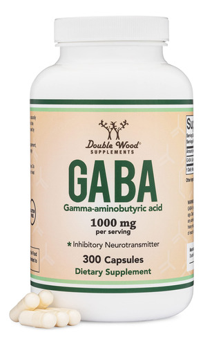 Suplemento Gaba Double Wood 500 Mg 300 Cápsulas