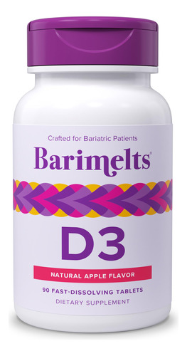 Suplemento Barimelts D3 90 Comprimidos De Fusão Rápida