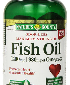Suplemento Nature's Bounty Óleo De Peixe 1400mg 130 Cápsulas