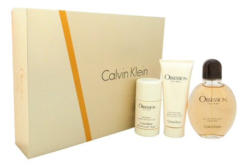Conjunto De Presente De 3 Peças Com Perfume Calvin Klein Obs