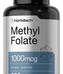 Suplemento Horbäach Metil Folato 1000mcg 200 Cápsulas