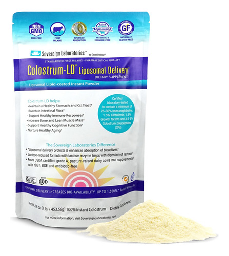 Suplemento Sovereign Laboratories Colostro-ld Lipossomal 473