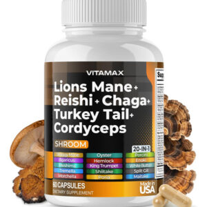 Suplemento Vitamax Lions Mane Mushroom 3000 Mg Turkey Tail 2