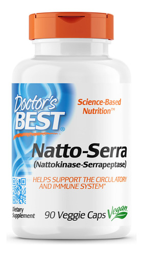 Suplemento Doctor's Best Natto-serra 90 Cápsulas Vegetariana