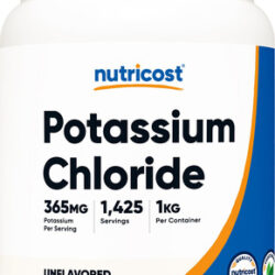 Cloreto De Potássio Em Pó Nutricost 1 Kg Sem Glúten E Não Tr