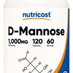 Suplemento Nutricost D-manose 1000 Mg 120 Cápsulas