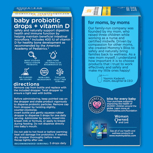 Suplemento Mommy's Bliss Probiótico Drops + Vitamina D 10 Ml - Imagem 5