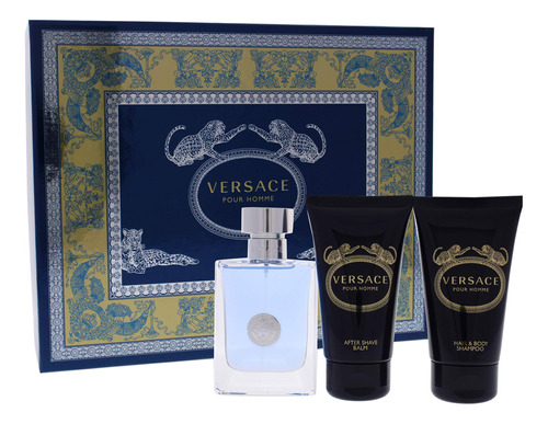 Perfume Versace Pour Homme Para Homens, 50 Ml, Conjunto De P