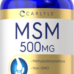 Suplemento Carlyle Msm 500mg 200 Cápsulas Sem Glúten Transgê