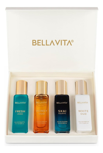 Conjunto De Perfumes Bellavita Luxury Women"s Cologne 4x20ml