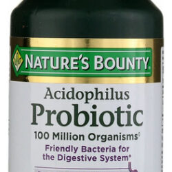 Suplemento Nature's Bounty Probiótico Acidophilus 120 Compri