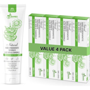 Pasta De Dentes Bamboearth Natural Nano Hydroxyapatite Aloe