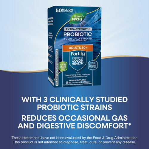 Suplemento Nature's Way Fortify Extra Strength 50+ Probiótic - Imagem 4