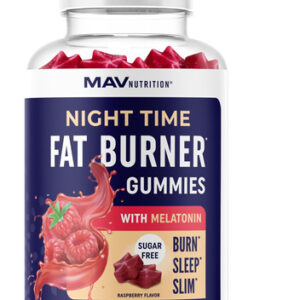 Gummies Night Time Fat Burner Mav Nutrition, Sem Açúcar, 60
