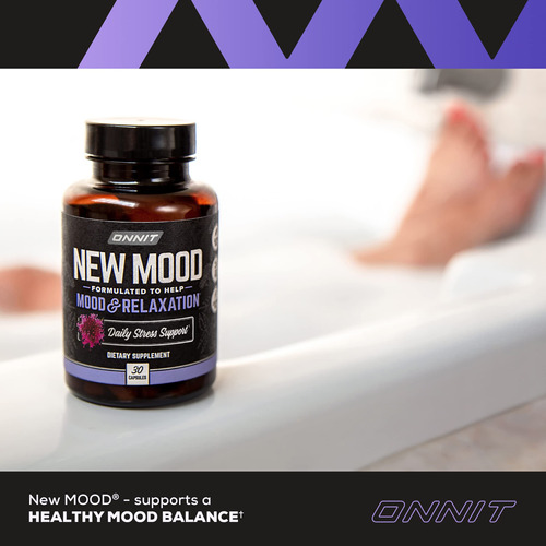 Suplemento Onnit New Mood Stress Relief Sleep Support 30 Ct - Imagem 8
