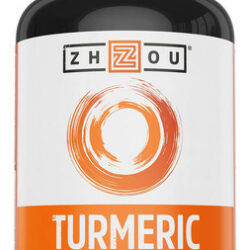 Suplemento Zhou, Cúrcuma, Curcumina E Gengibre, 1800 Mg, 90