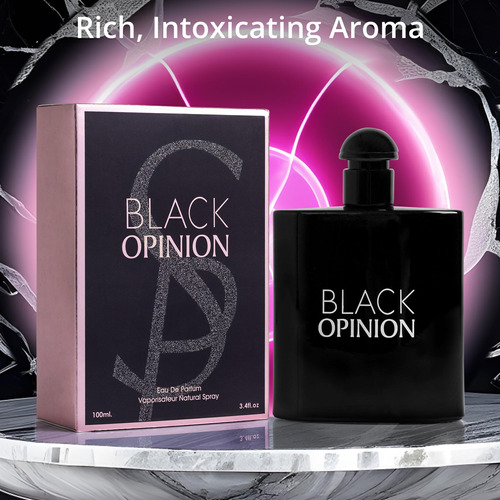 Perfume Novoglow Black Opinion Eau De Parfum 100ml Para Mulh - Imagem 3