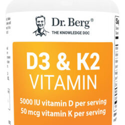 Suplemento Dr. Berg D3 K2 De Vitamina 5000 Ui Com Óleo Mct 6