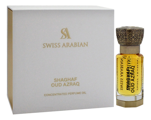 Perfume Swiss Arabian Shaghaf Oud Azraq Óleo De Perfume 12ml - Imagem 3