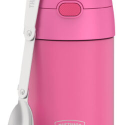 Food Jar Thermos Funtainer 473ml Em Aço Inoxidável Rosa Neon