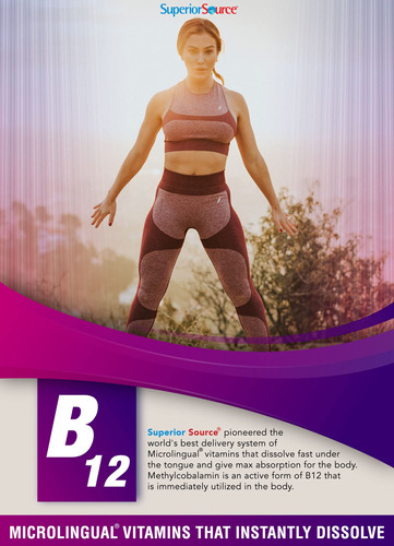 Suplemento De Fonte Superior De Vitamina B12 Metilcobalamina - Imagem 6