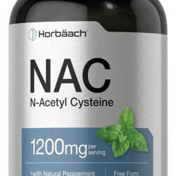 Suplemento Nac Horbaach 1200 Mg 250 Comprimidos Com Hortelã