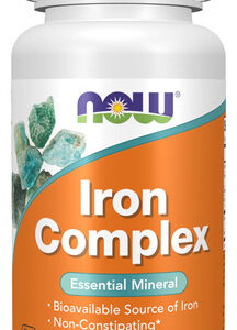 Suplemento Now Iron Complex 100 Comprimidos De Minerais Esse