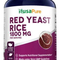 Suplemento Nusapure Levedura De Arroz Vermelho 1800mg 180 Cá
