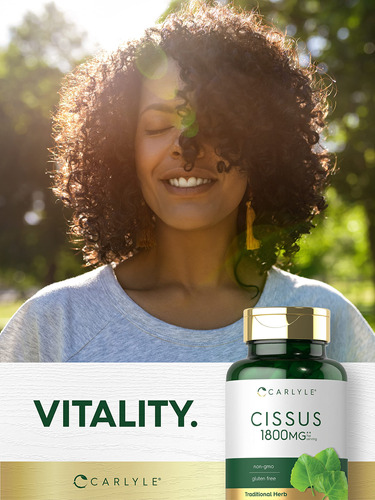 Suplemento Carlyle Cissus Quadrangularis 1800mg 200 Cápsulas - Imagem 6