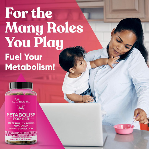 Suplemente O Metabolismo Natural Da Ue Para Ela, 60 Cápsulas - Imagem 6