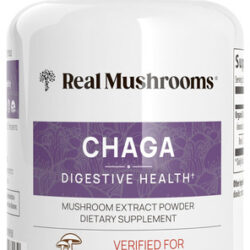 Suplemento Real Mushrooms Chaga Extract 120 Cápsulas