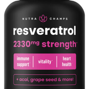Suplemento Nutrachamps Resveratrol 1400mg Vegan 60 Cápsulas