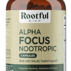 Suplemento Rootful Mind Alpha Focus Nootropic 60 Cápsulas
